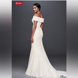 David’s bridal mikado trumpet gown
